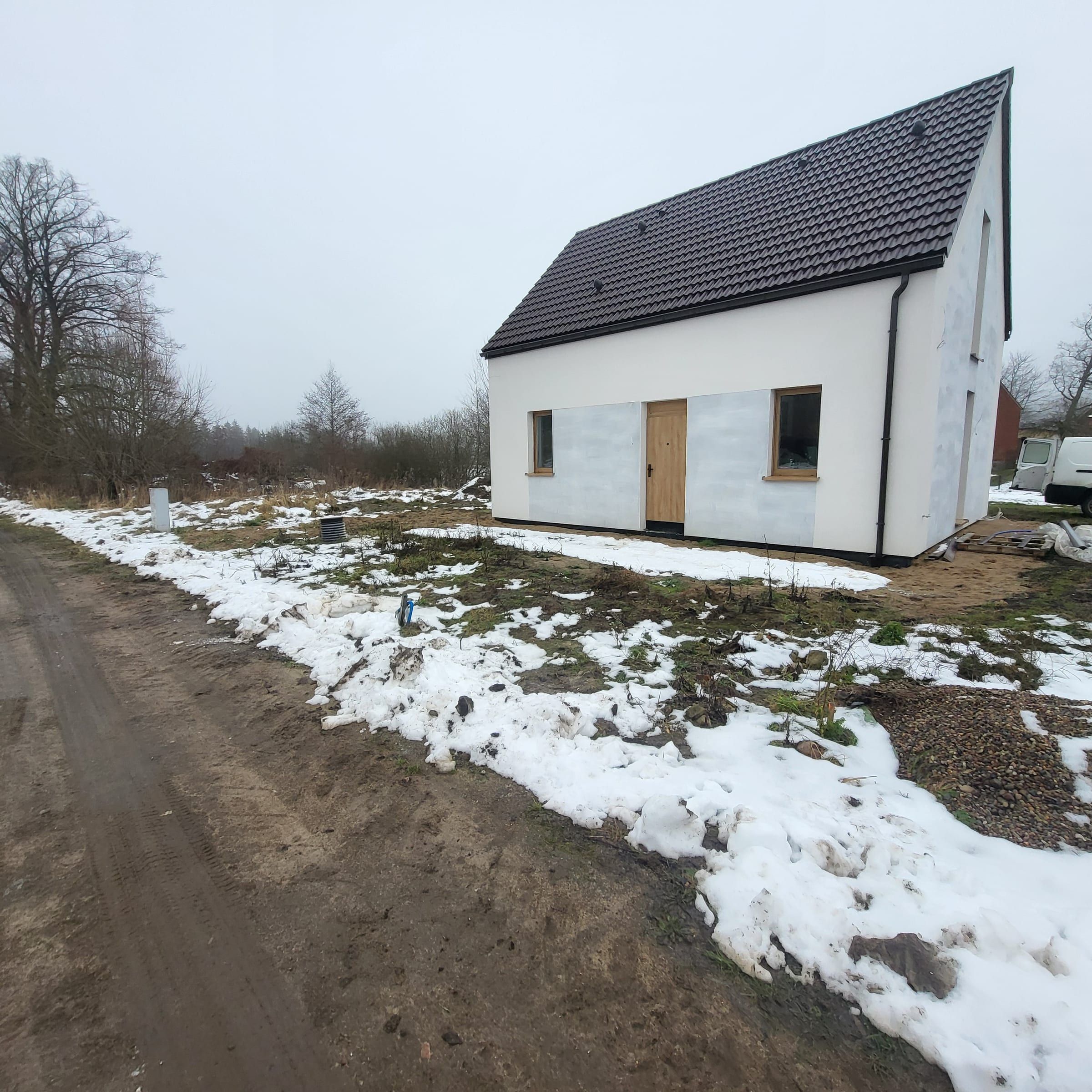 Ogród i elewacja, Silnowo — przed, Silnowo